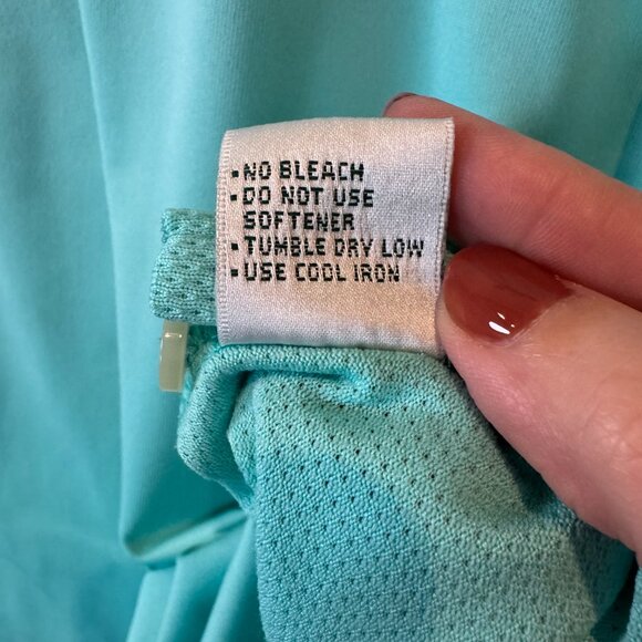 Masters Tech Aqua Blue Golf Polo Shirt Men’s Large Augusta National Logo - Picture 6 of 9